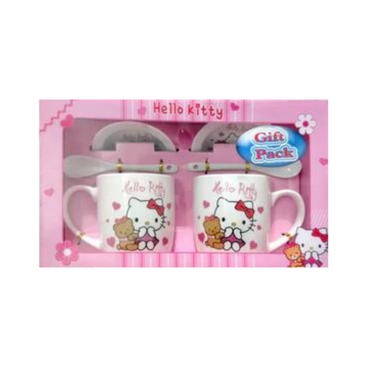 Hello Kitty Coffee Cups, Spoons & Saucers