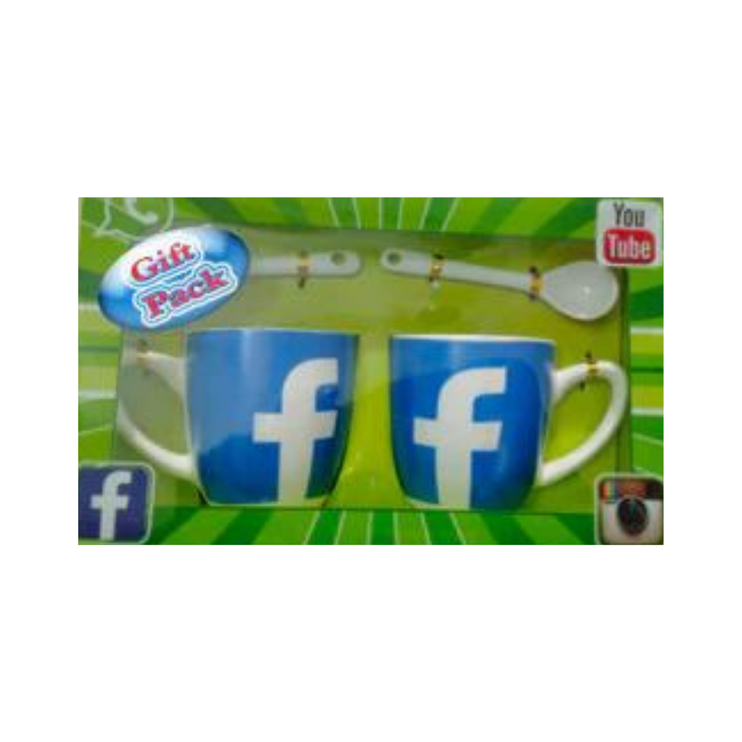 Facebook Coffee Mugs & Spoons N1