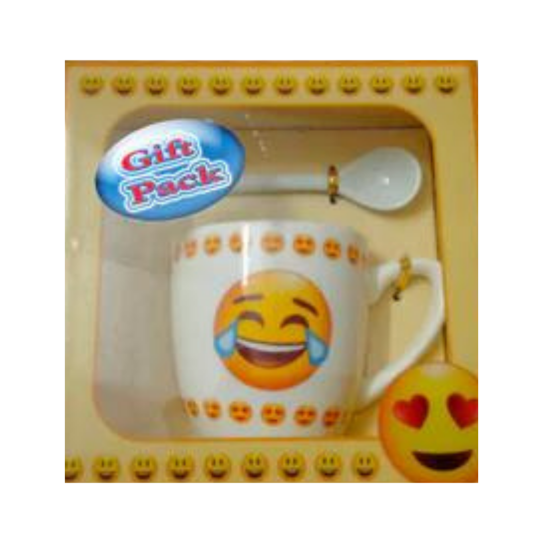 Emoji Coffee Mug & Spoon N2