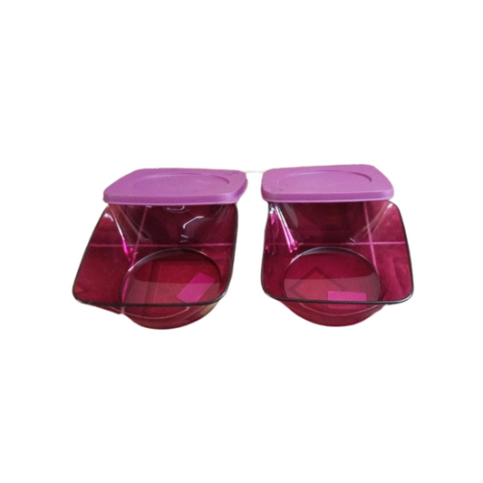 Tupperware Clear Square Bowl