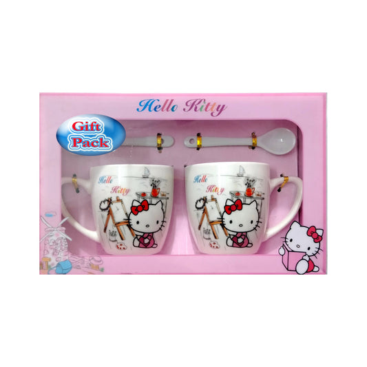 Hello Kitty Coffee Mugs & Spoons N1