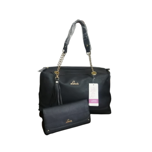 Lavie Black Leszi Combo Pack Purse