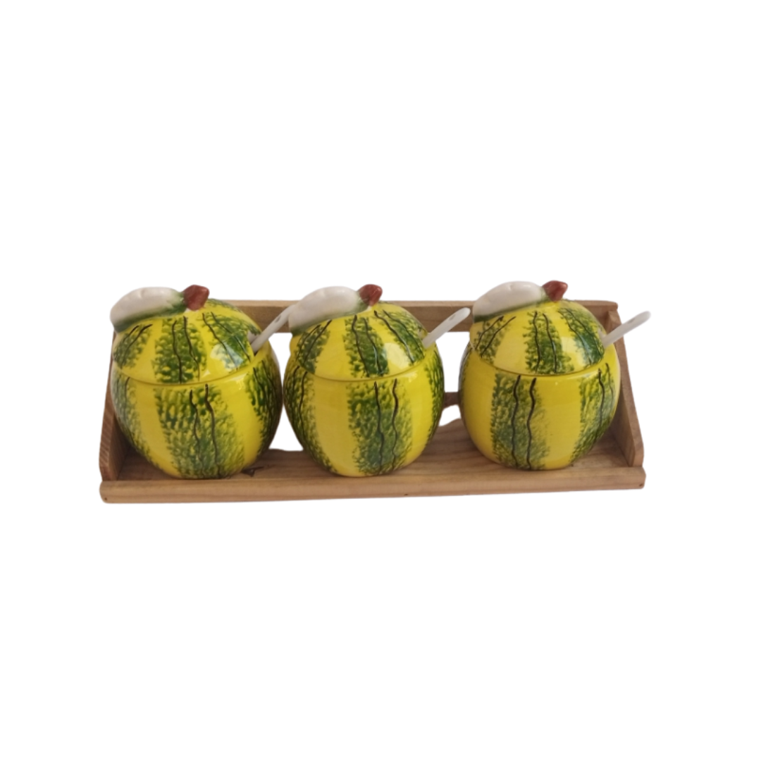 Round Pickle Jar Set