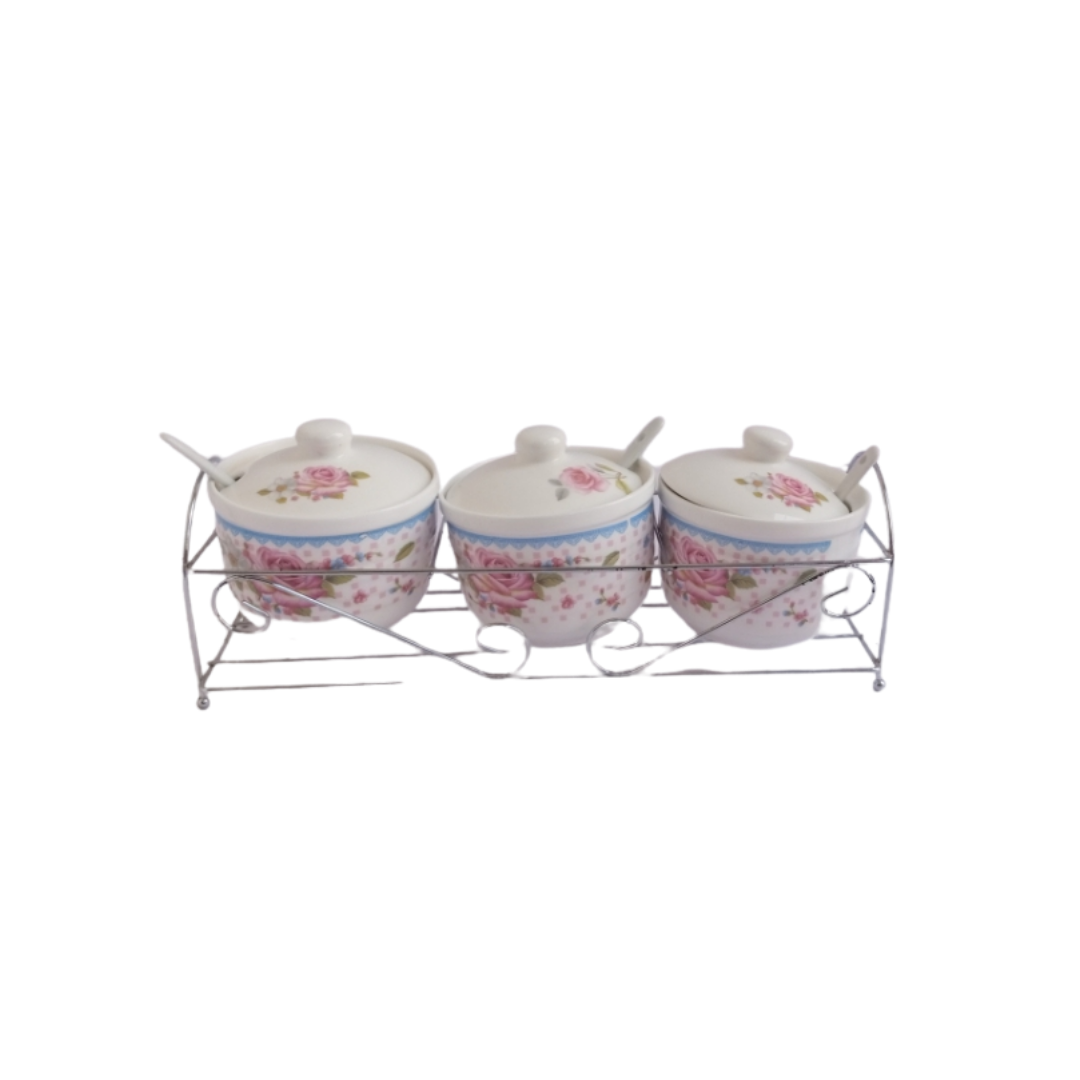 Sugar Pot Bowls With Stand