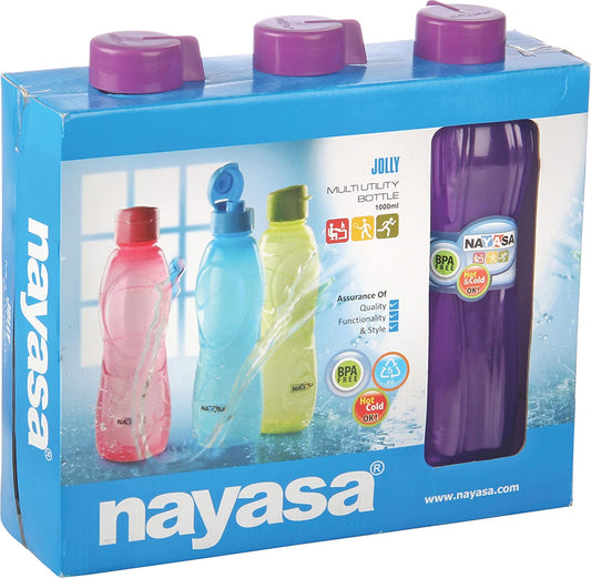 Nayasa Jolly Fridge Bottle (Set of 3)