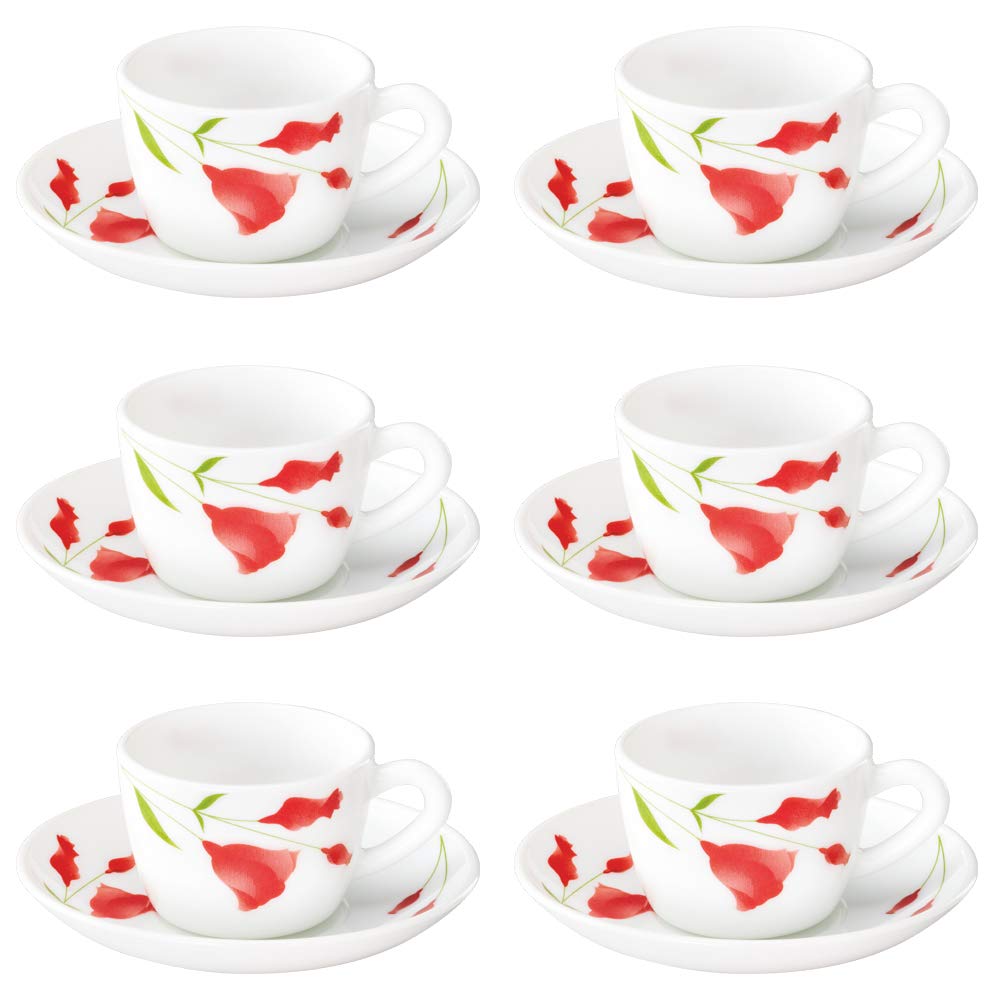 Larah Opal Glass Diana Cup & Saucer Set