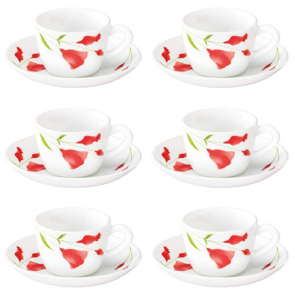 Larah Opal Glass Diana Cup & Saucer Set