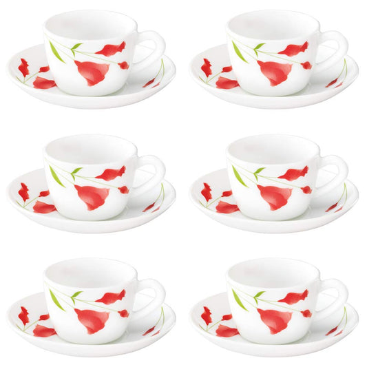 Larah Opal Glass Diana Cup & Saucer Set