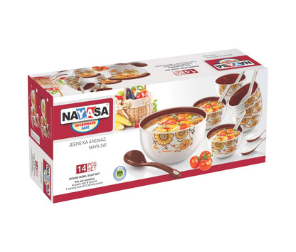 Nayasa Round Soup Pudding Set