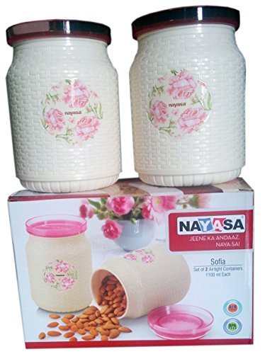 Nayasa Sofia Round Container (Set of 2 Pcs)